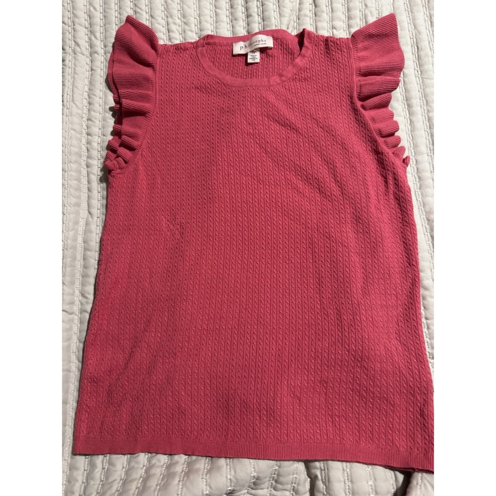 Philosophy Republic Clothing Women Pink Sweater‎ Vest Large